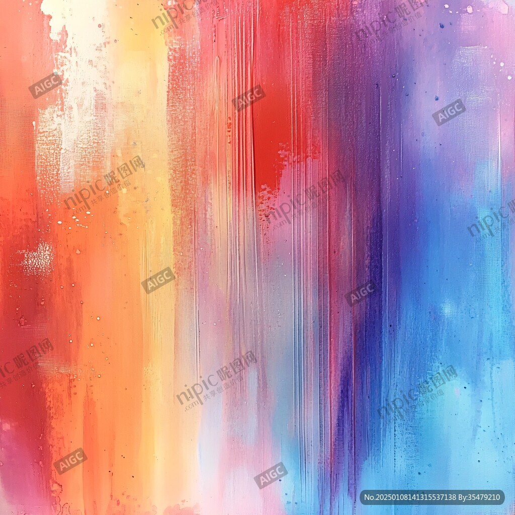 彩色筆觸炫彩背景