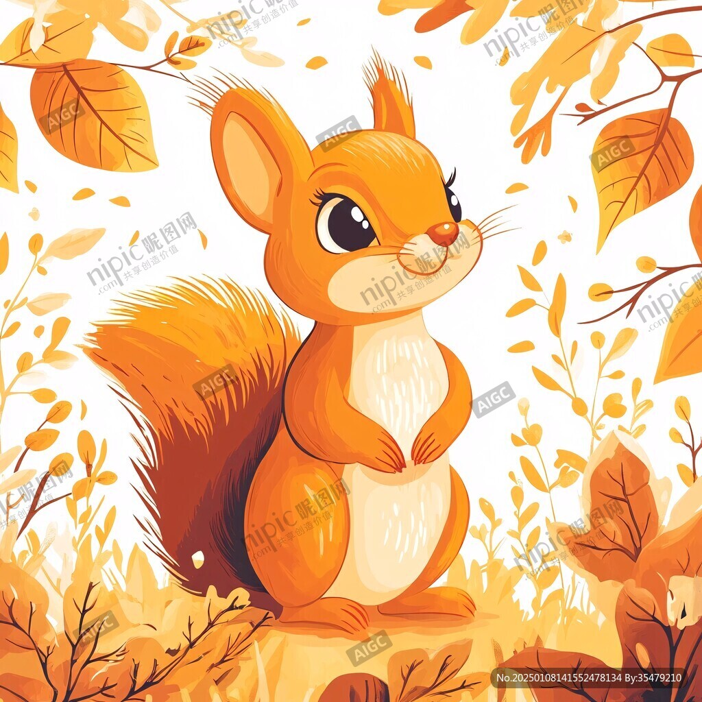 小松鼠插畫