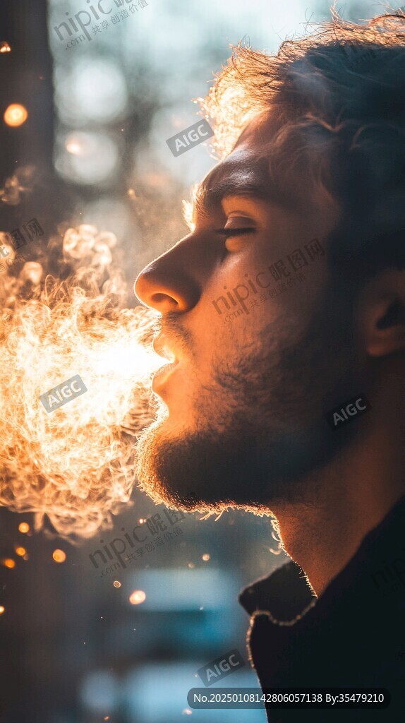 吸鼻煙的人
