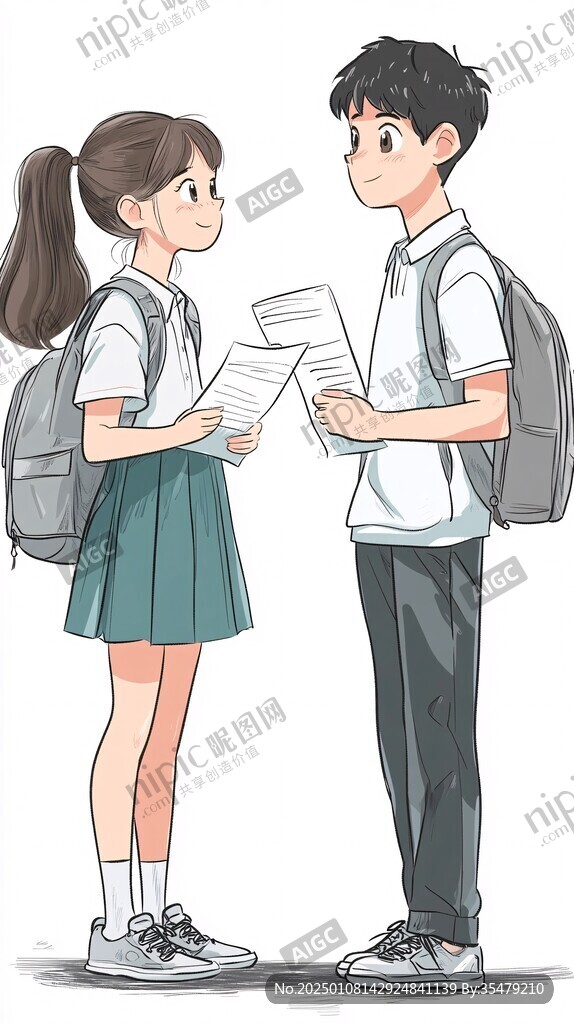 插畫小學生