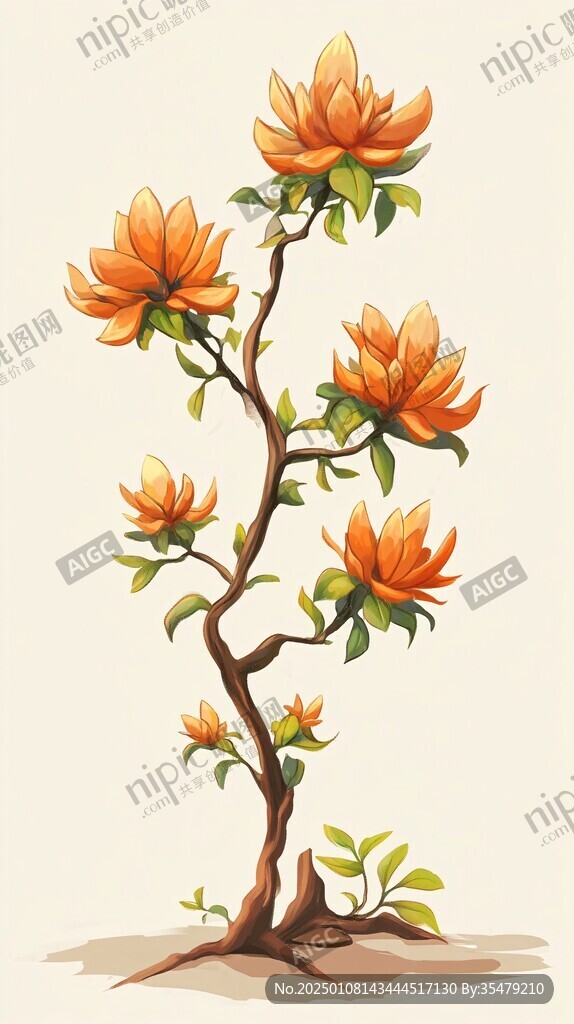 木棉花插畫