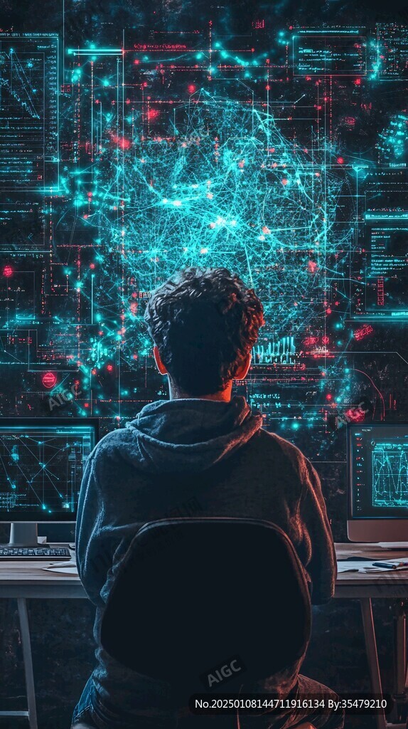 科技人物背影