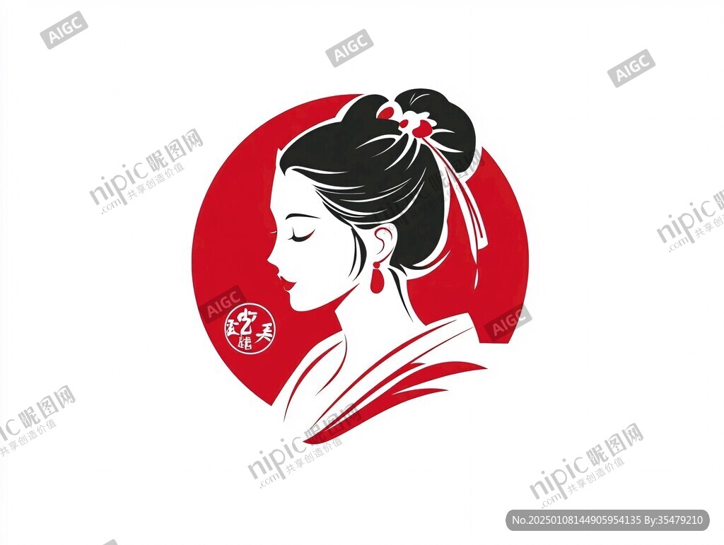古代美女logo