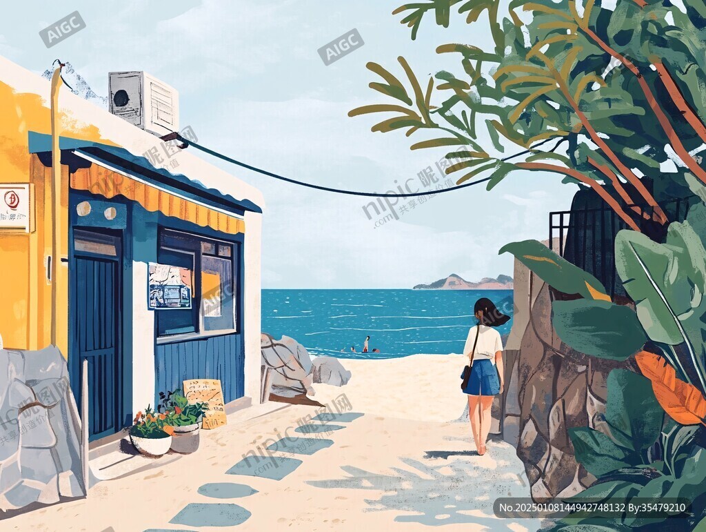 南麂島插畫