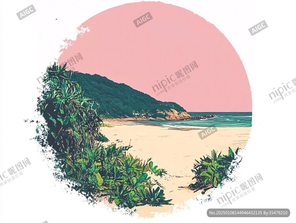 南麂島插畫