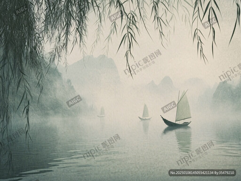 一葉扁舟輕帆卷