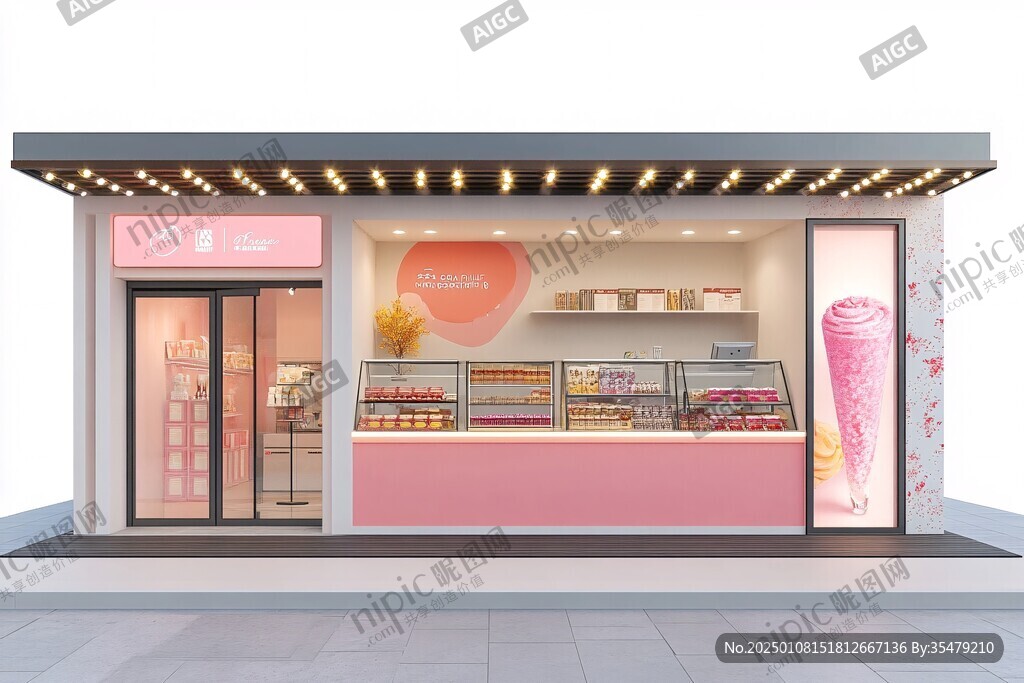 冰淇淋店效果圖