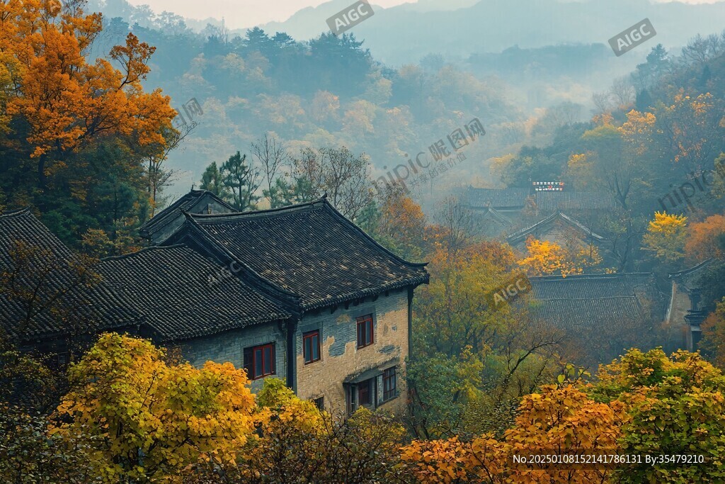 秋染敬亭山