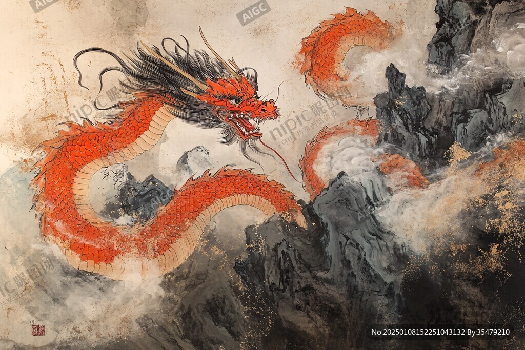 工筆龍
