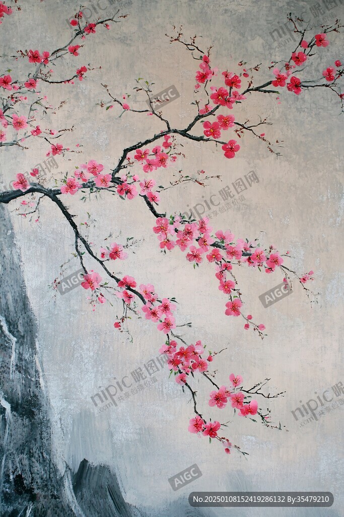 梅花墻繪