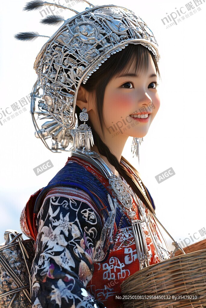 西部苗族姑娘