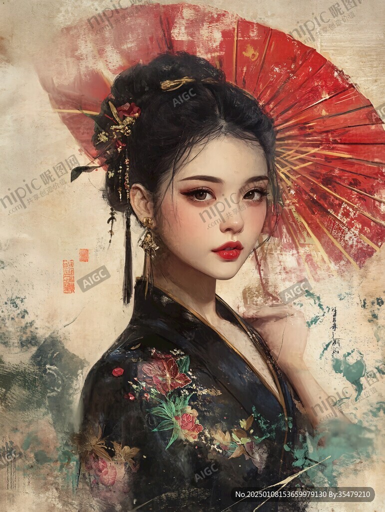 板繪人像