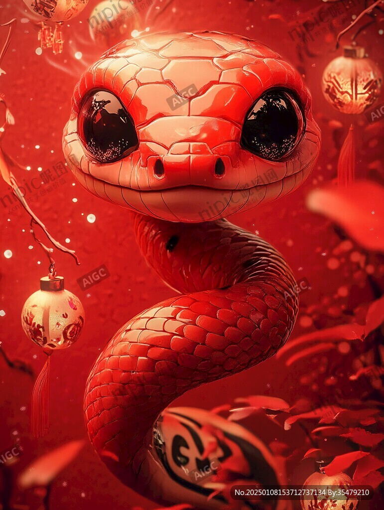 蛇年氛圍造型