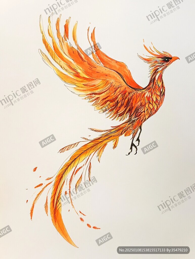 手繪火鳳凰