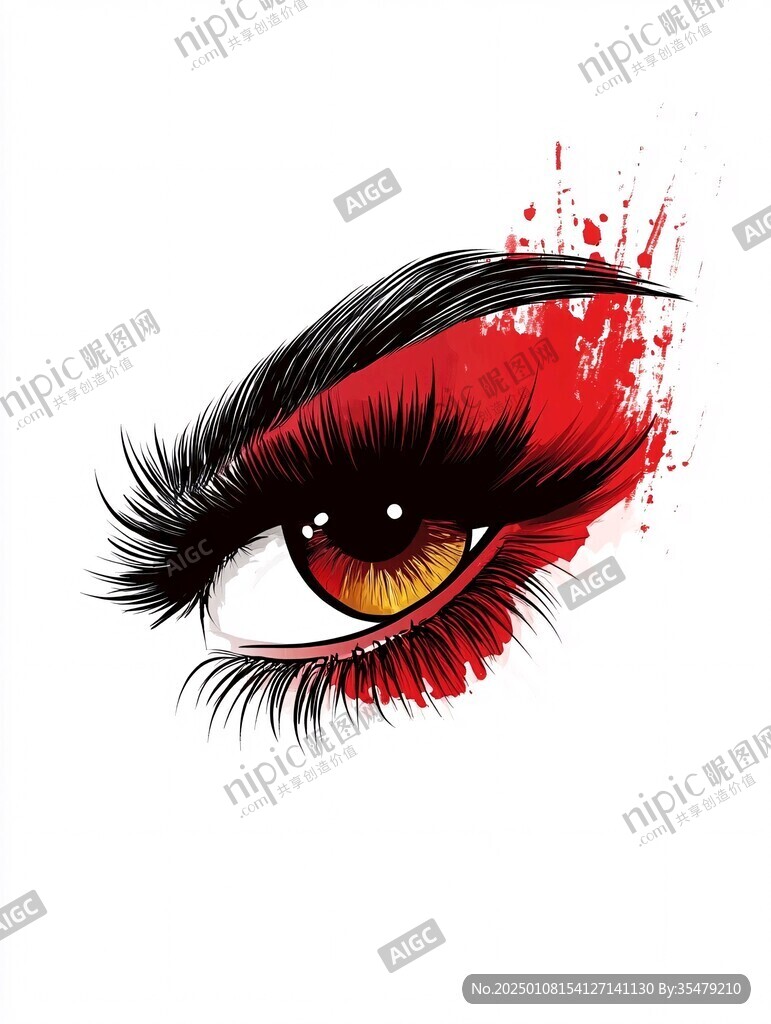 美女眼睛插畫(huà)