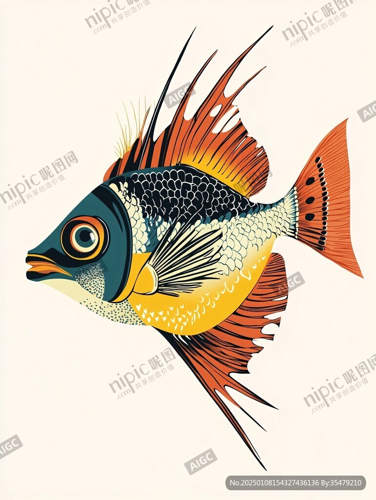 魚(yú)創(chuàng)意裝飾插畫(huà)
