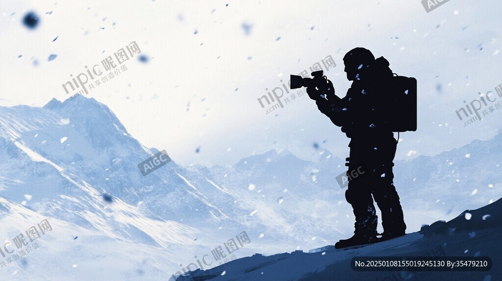 雪中拍照