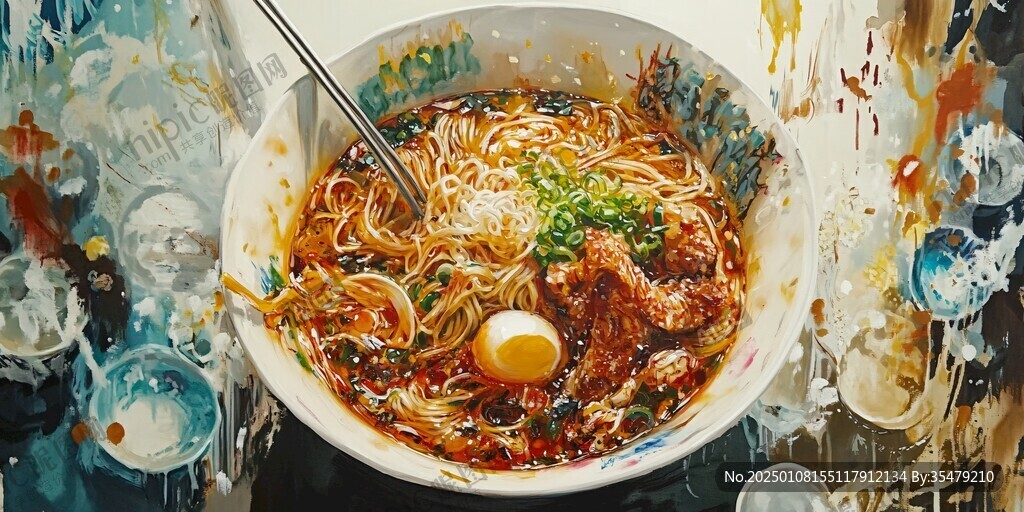 怪味面插畫