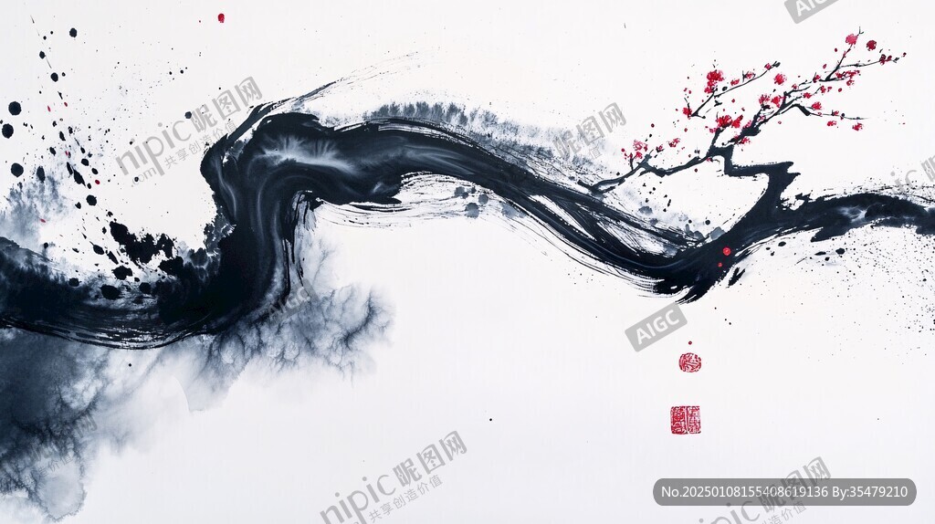 禪意潑墨寫意