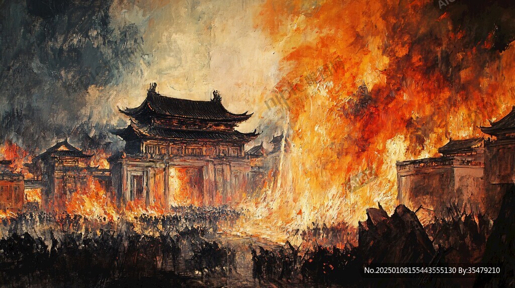 古城油畫