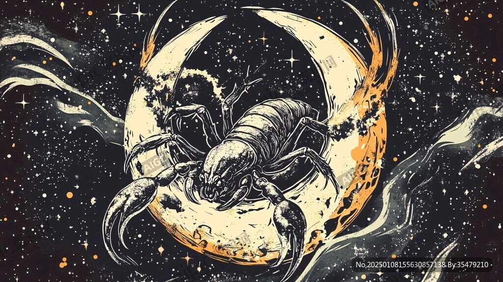 魔蝎座插畫