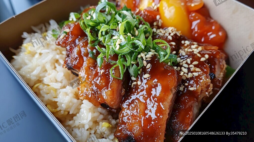 飯盒簡餐雞腿拌飯