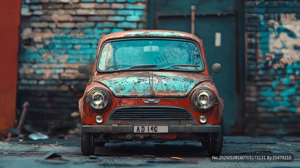 暗紅小車