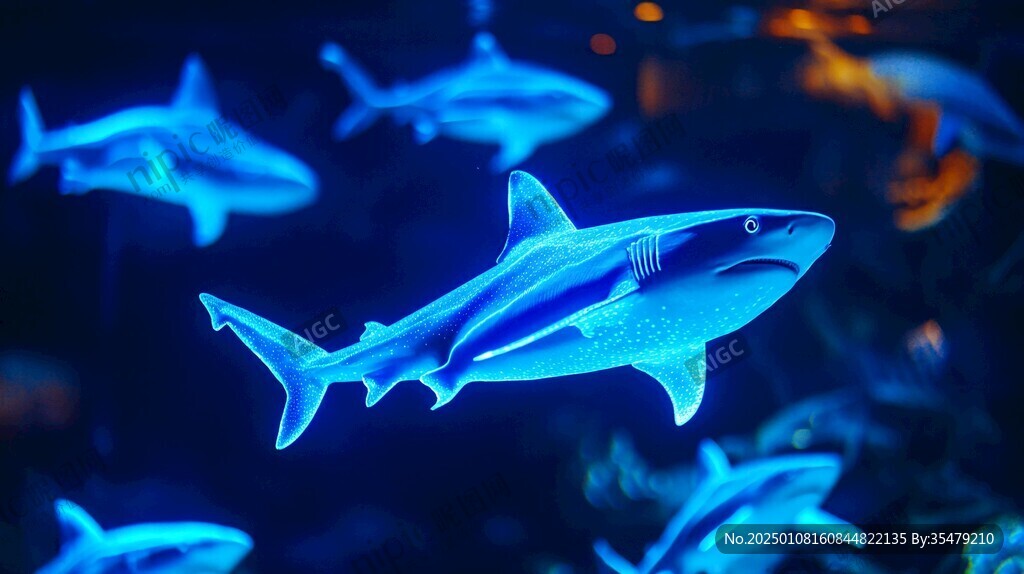 海洋館的鯊魚