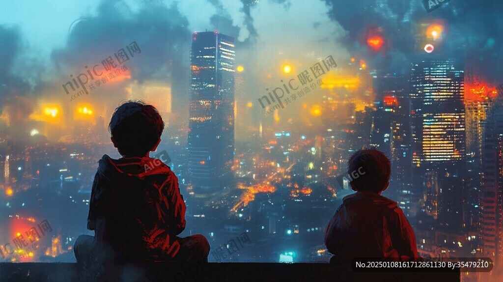 雙人看世界圖