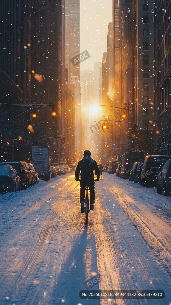 城市冰天雪地