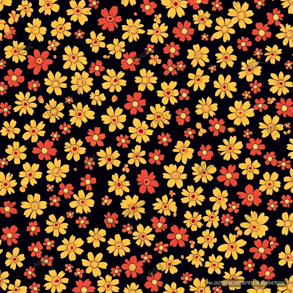 小紅花圖案