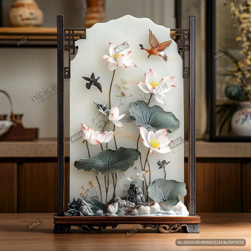 荷花工藝品