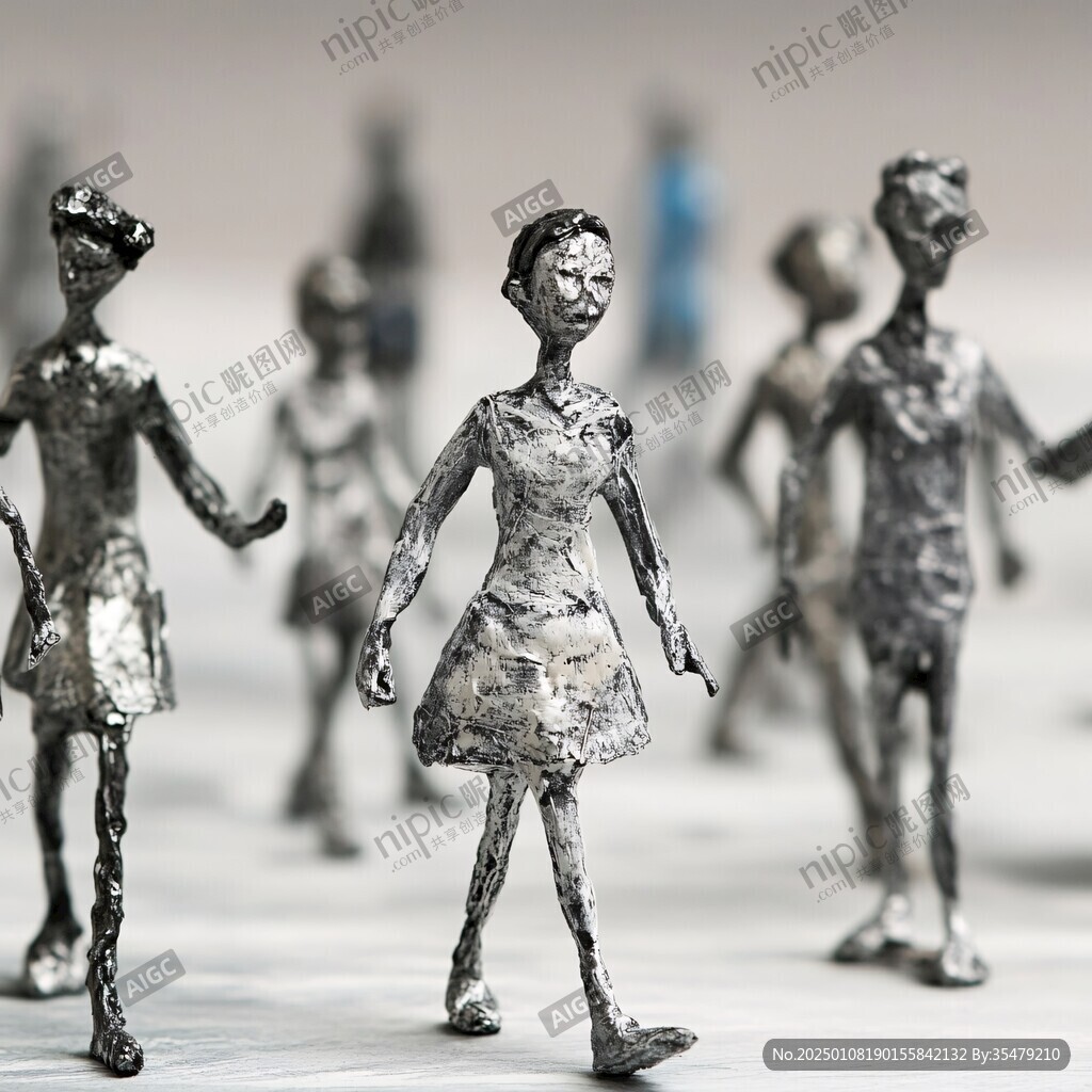 金屬人物擺件