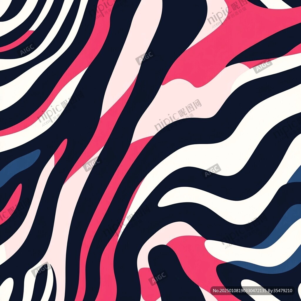 粉色斑馬紋素材
