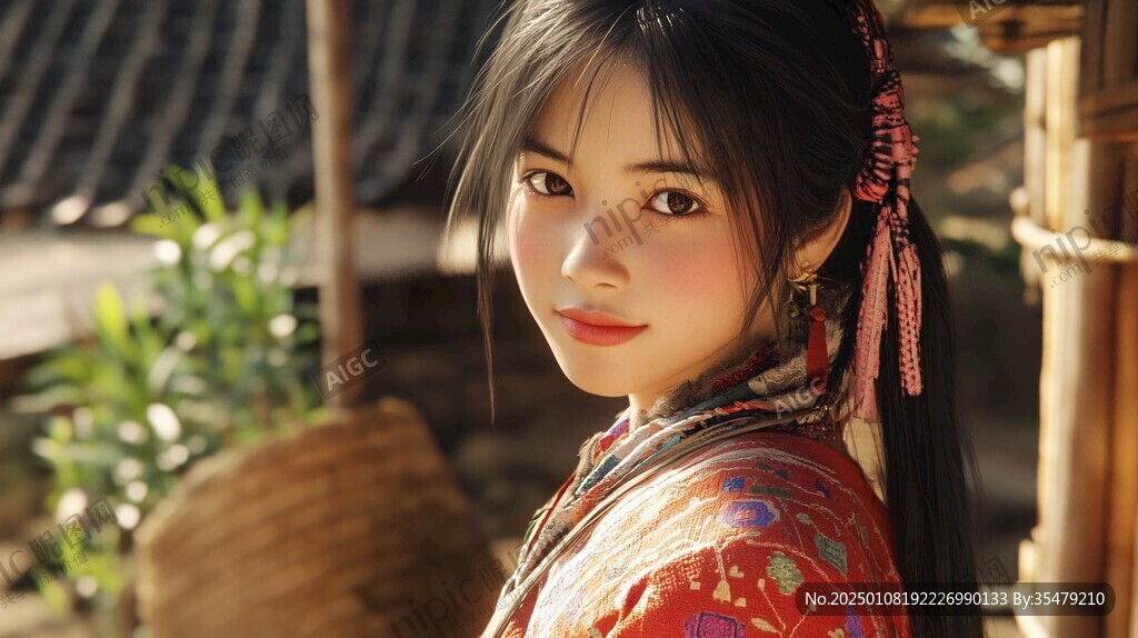 漢族姑娘漢服美女