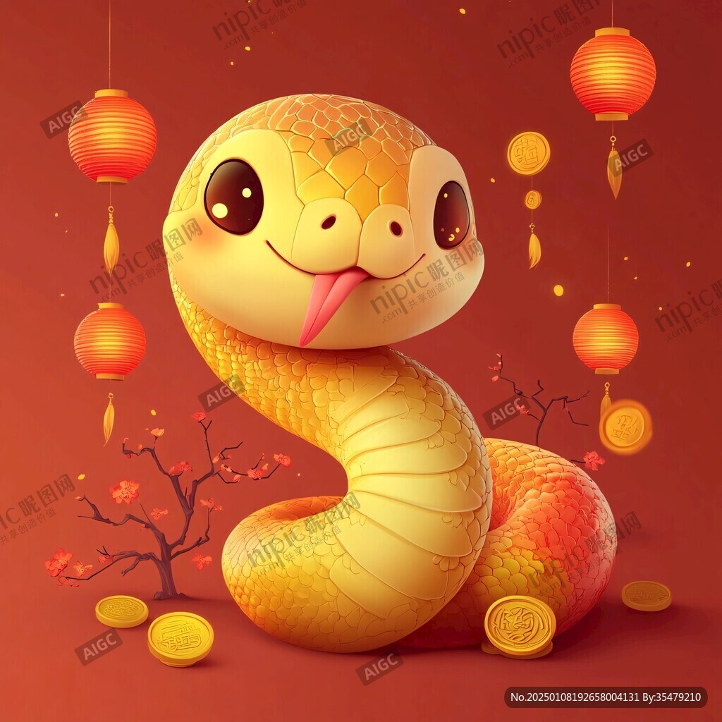 蛇年插畫合集