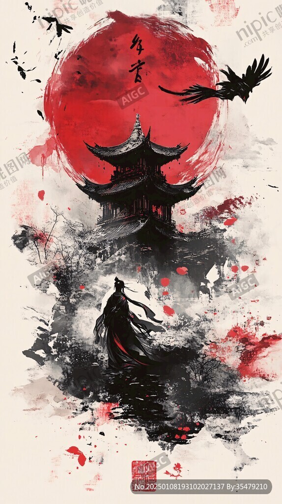 武俠插畫海報
