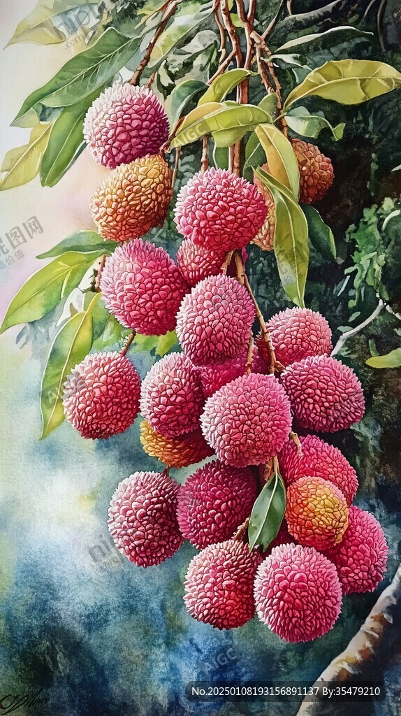 荔枝油畫