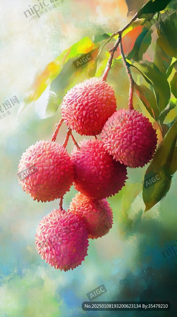 原創(chuàng)荔枝掛畫