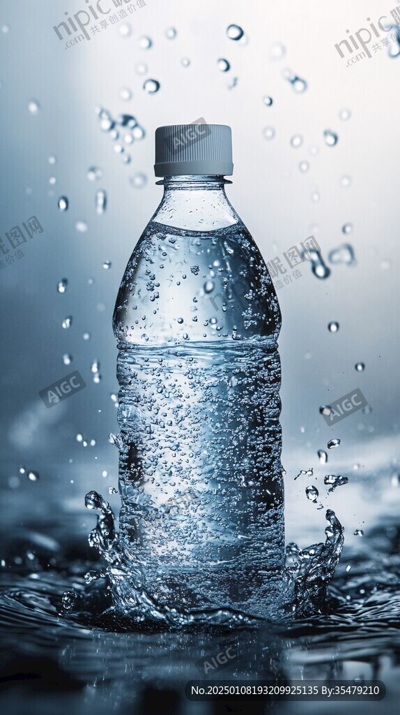 藍色凈水凈化水礦泉水