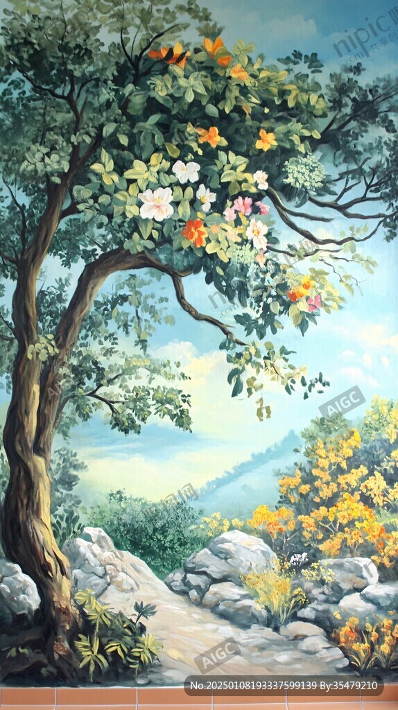 手繪風(fēng)景畫手繪油畫