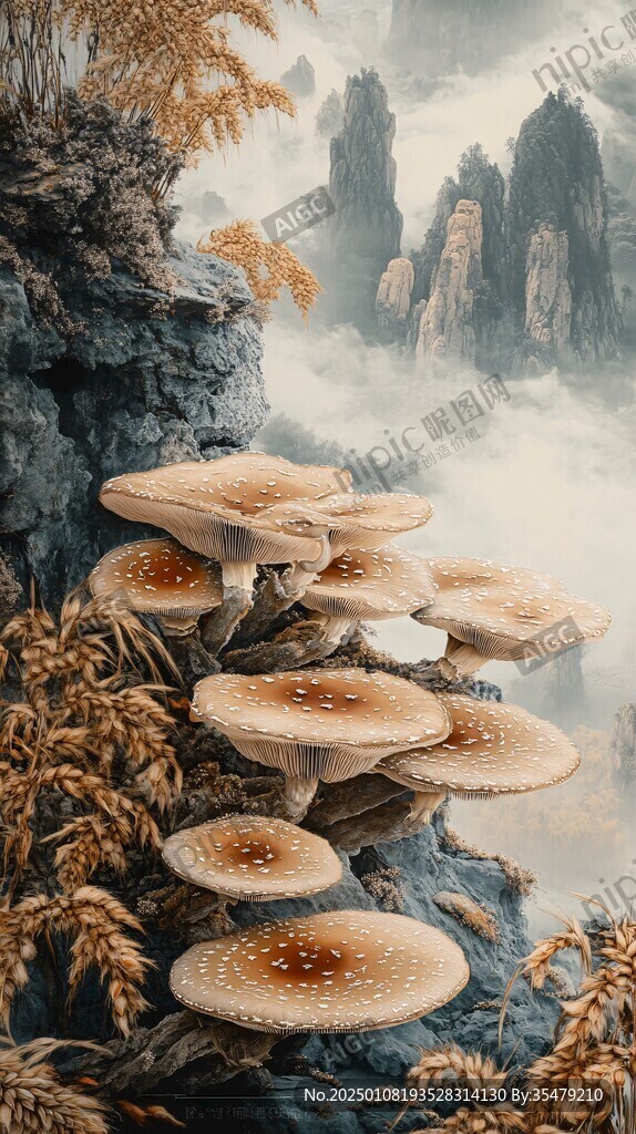 唯美森林野生菌