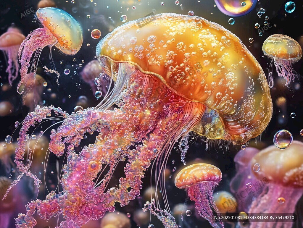 海洋生物夢幻水母