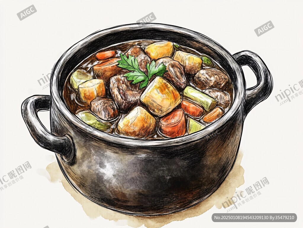 大鍋菜插畫