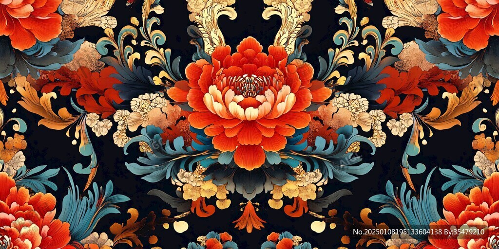 豪華至尊大氣富貴圖案
