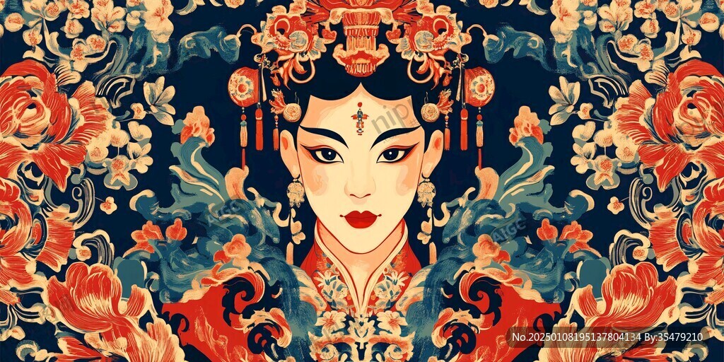 花旦插畫(huà)