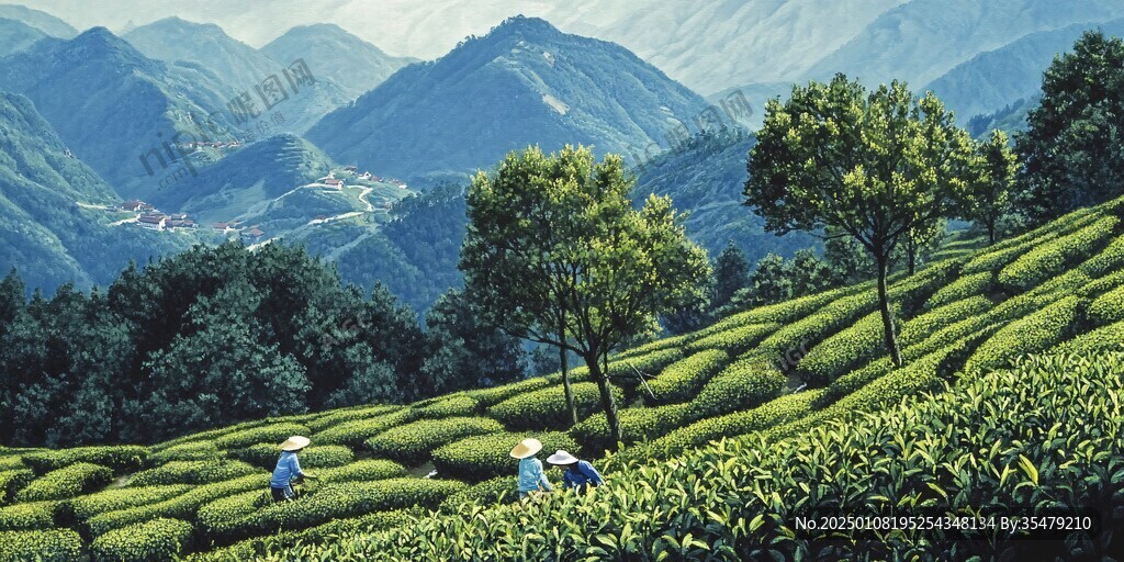 采茶裝飾畫