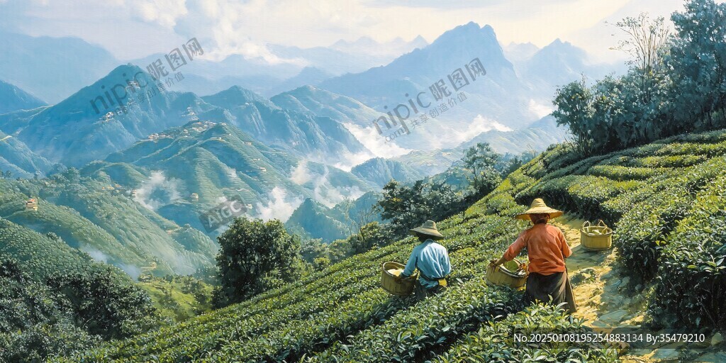 采茶畫面