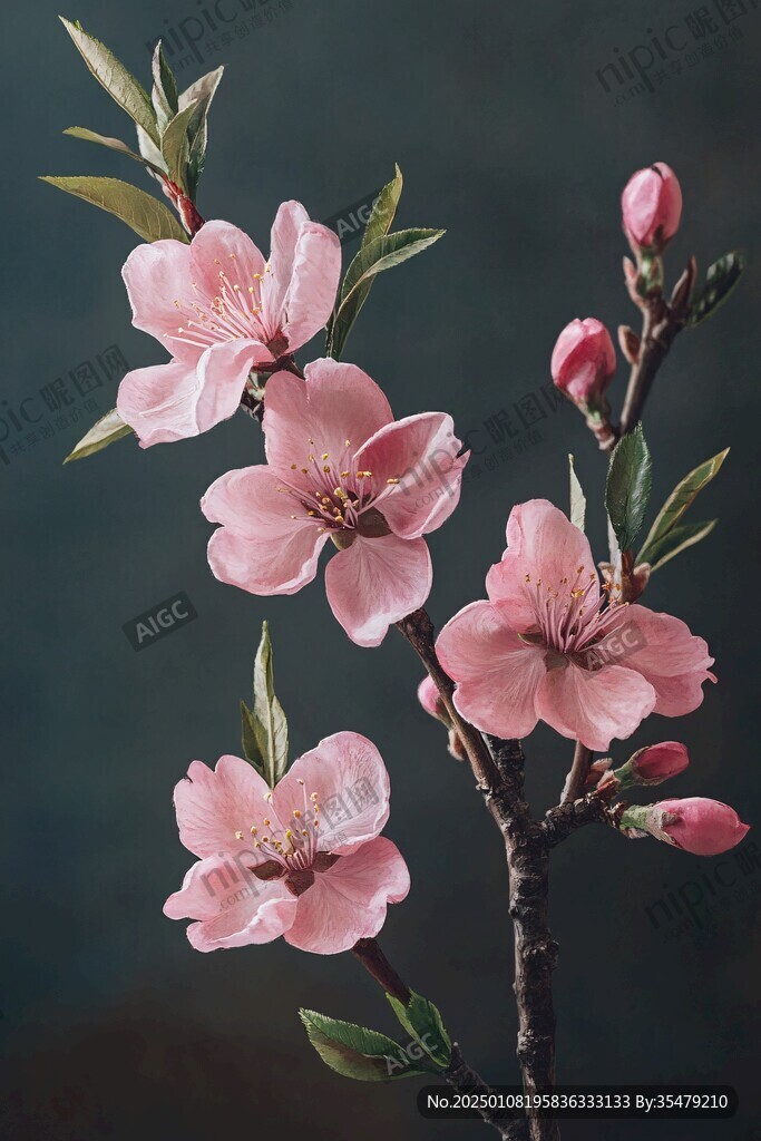 寫實桃花