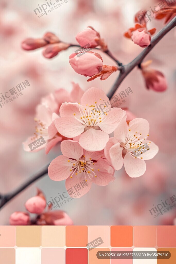 春天花藝配色